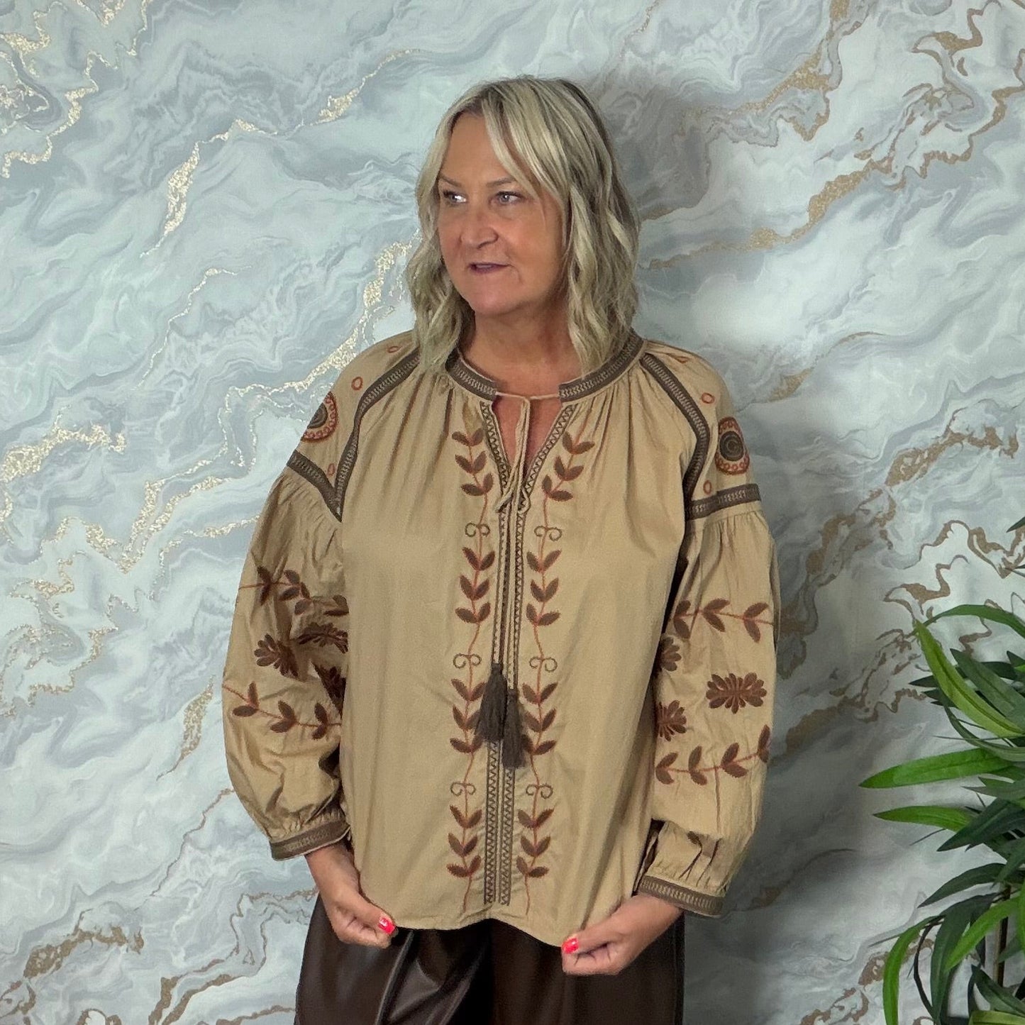 Embroidered blouse
