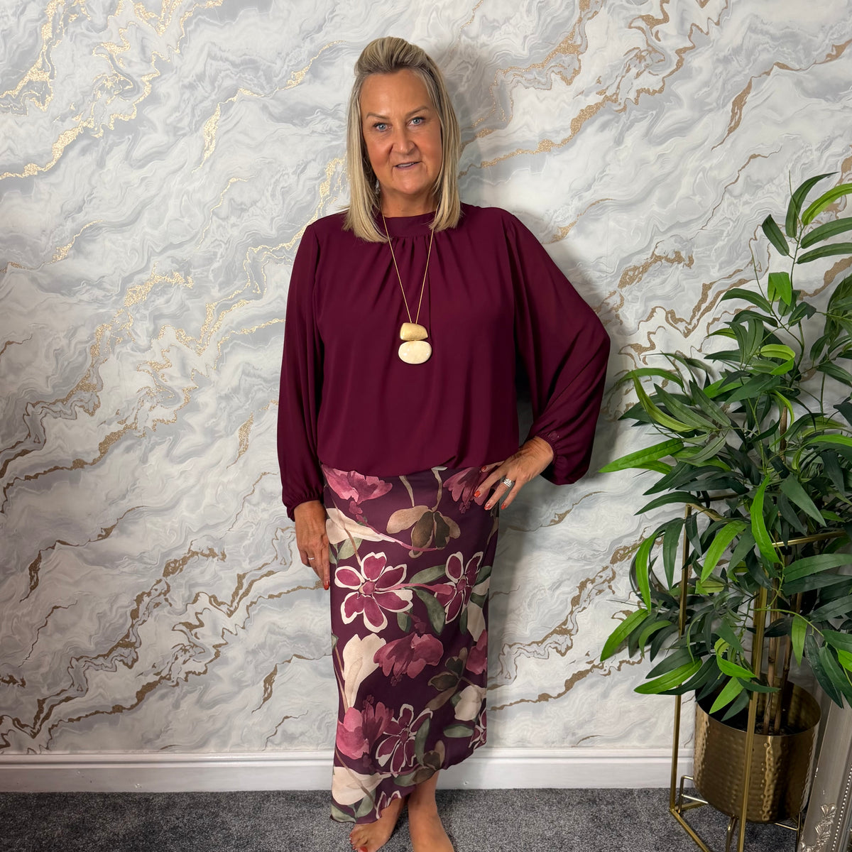 Bubble hem blouse