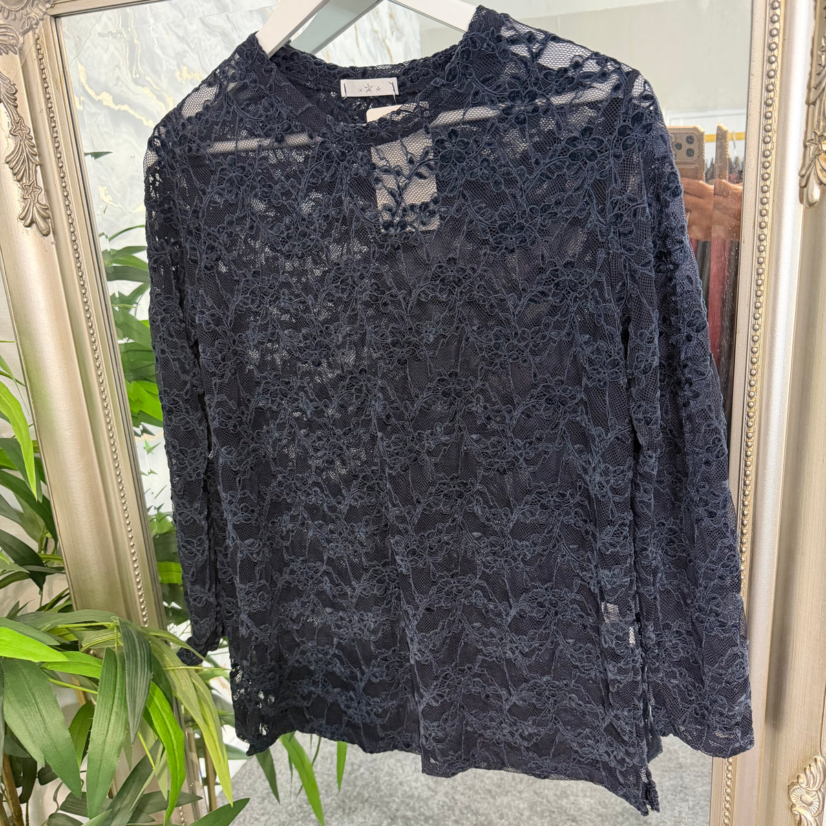 Lace layering top