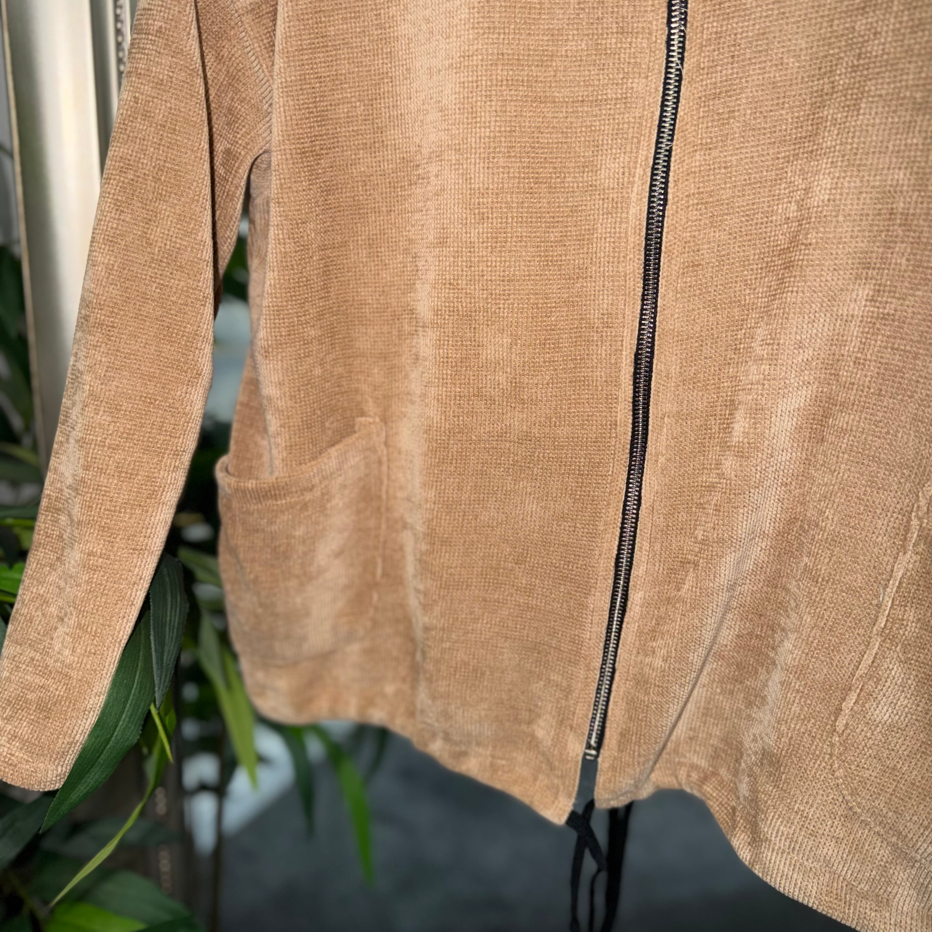 Hooded zip up jacket