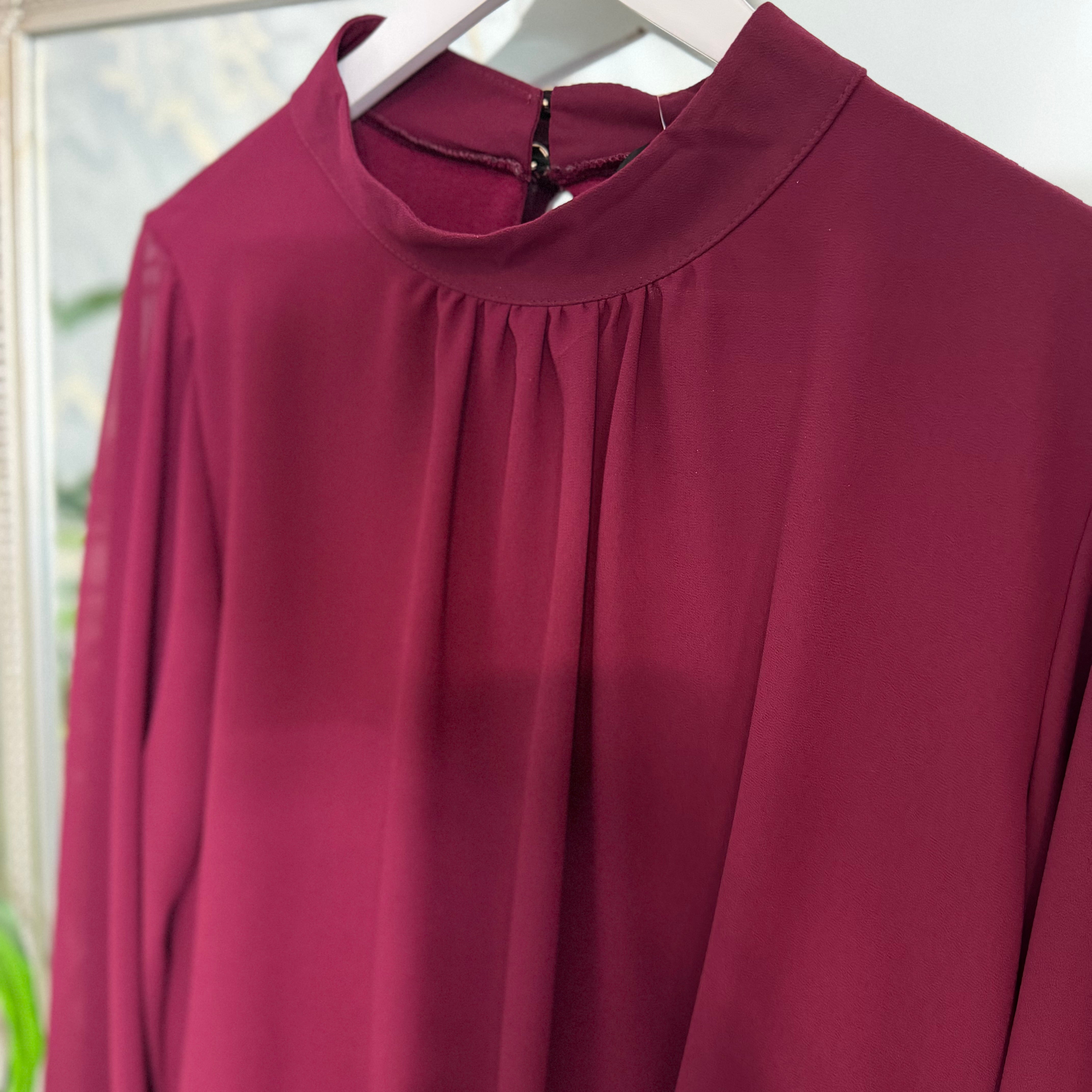 Bubble hem blouse