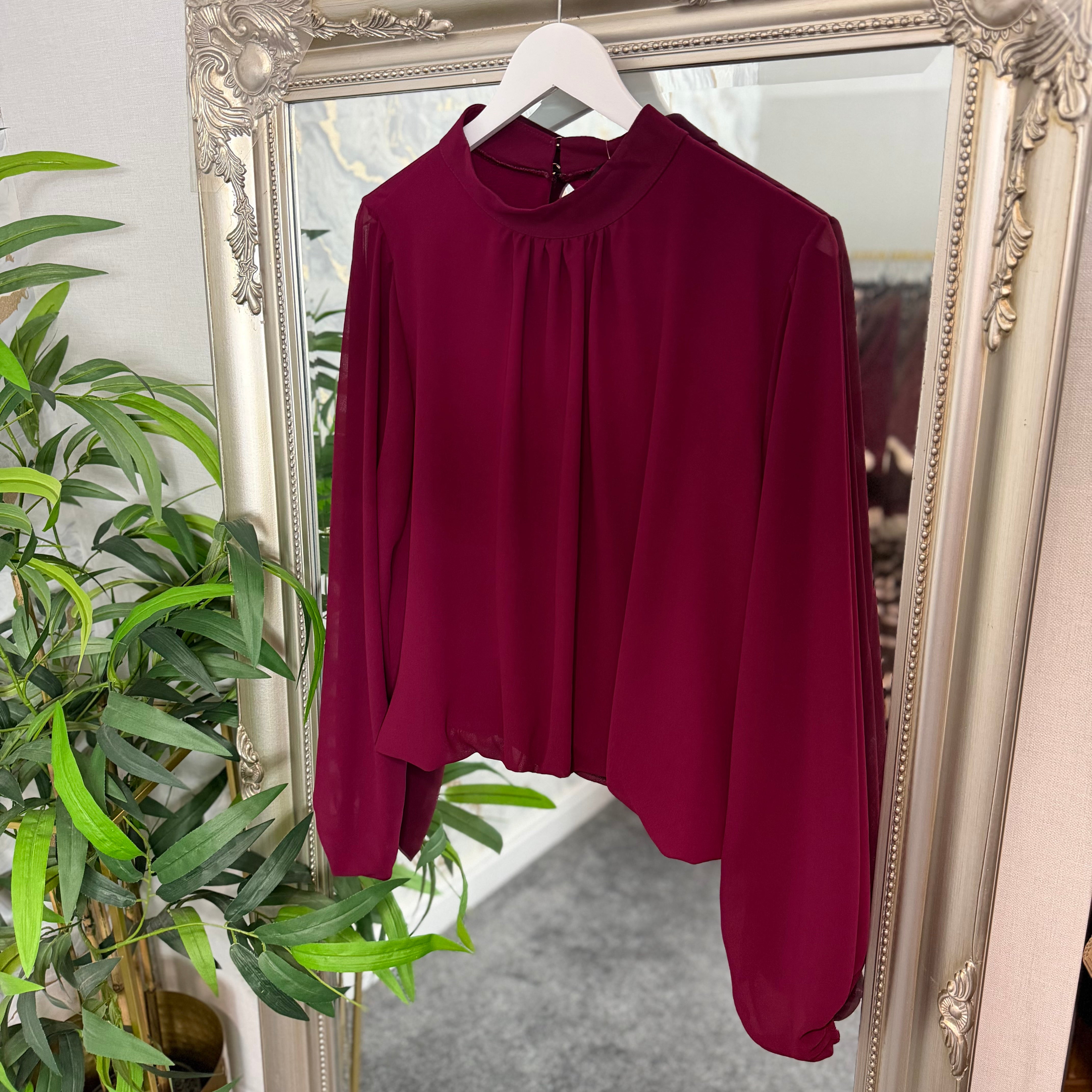 Bubble hem blouse