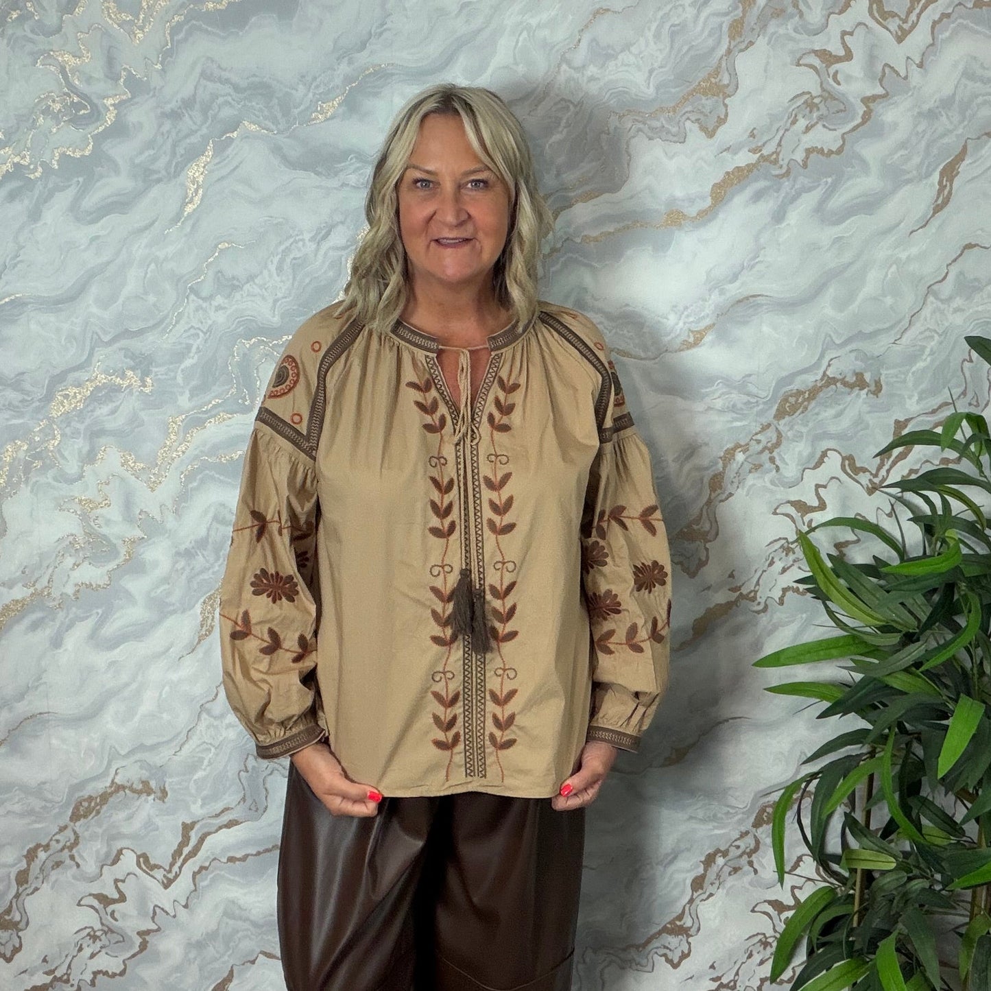 Embroidered blouse