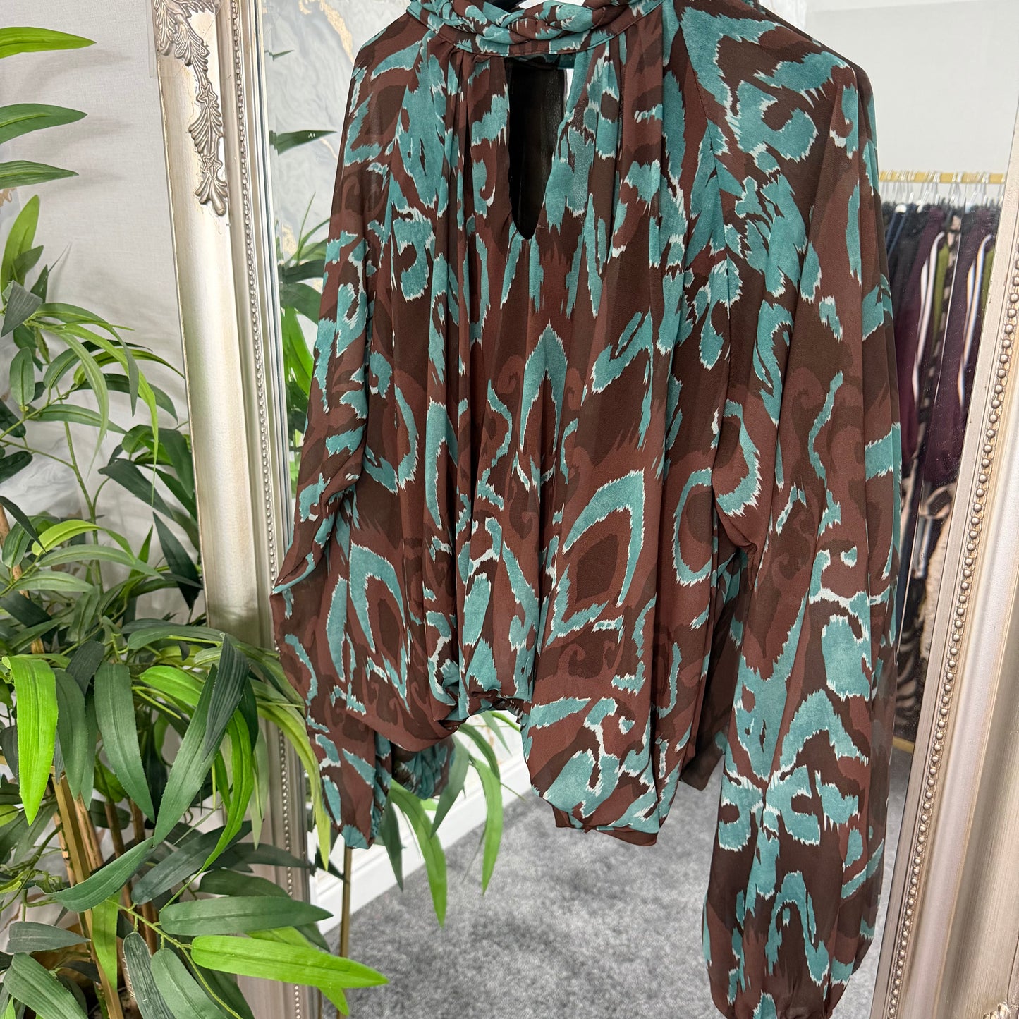 Abstract bubble blouse