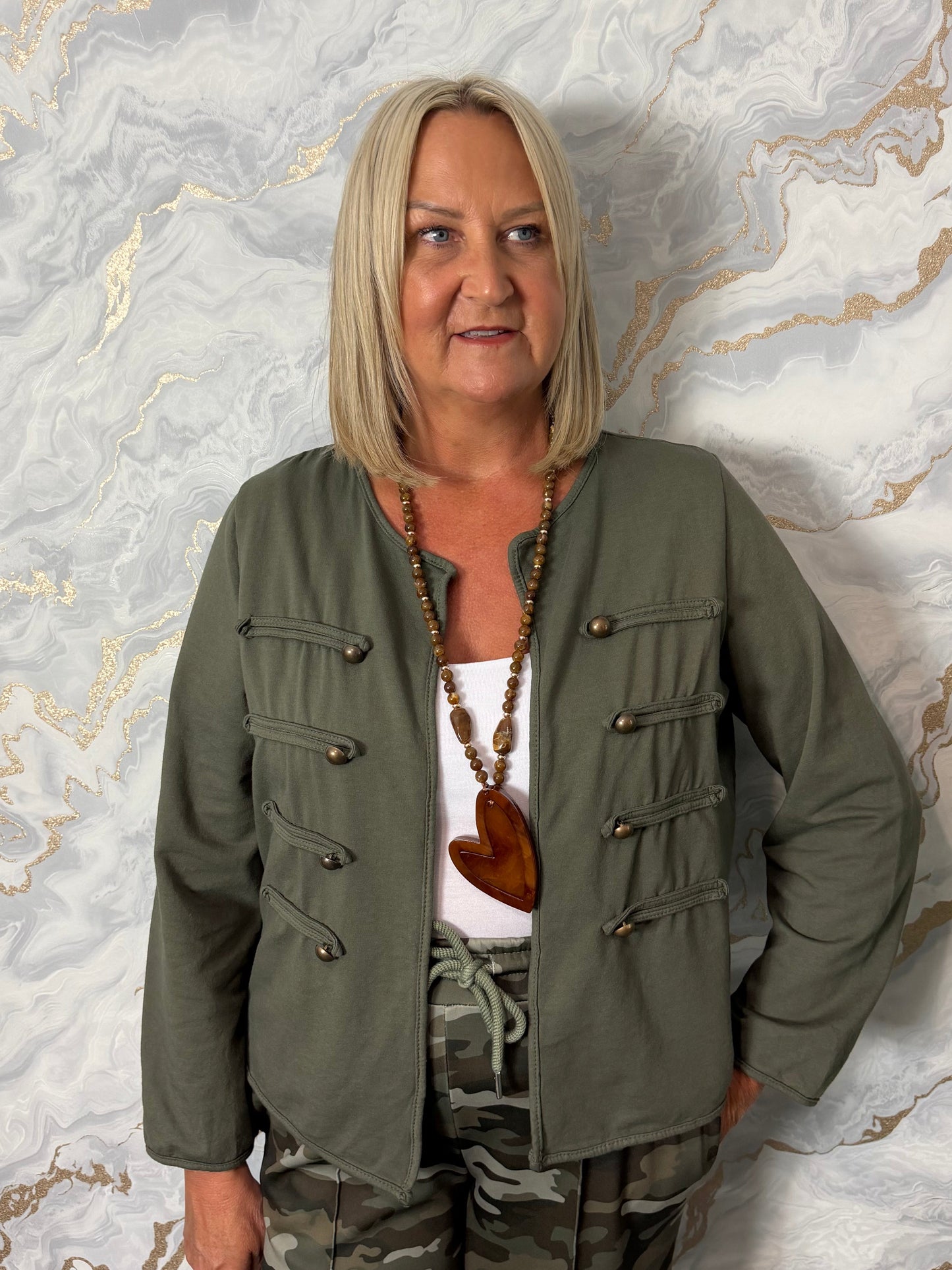 Cotton military jacket
