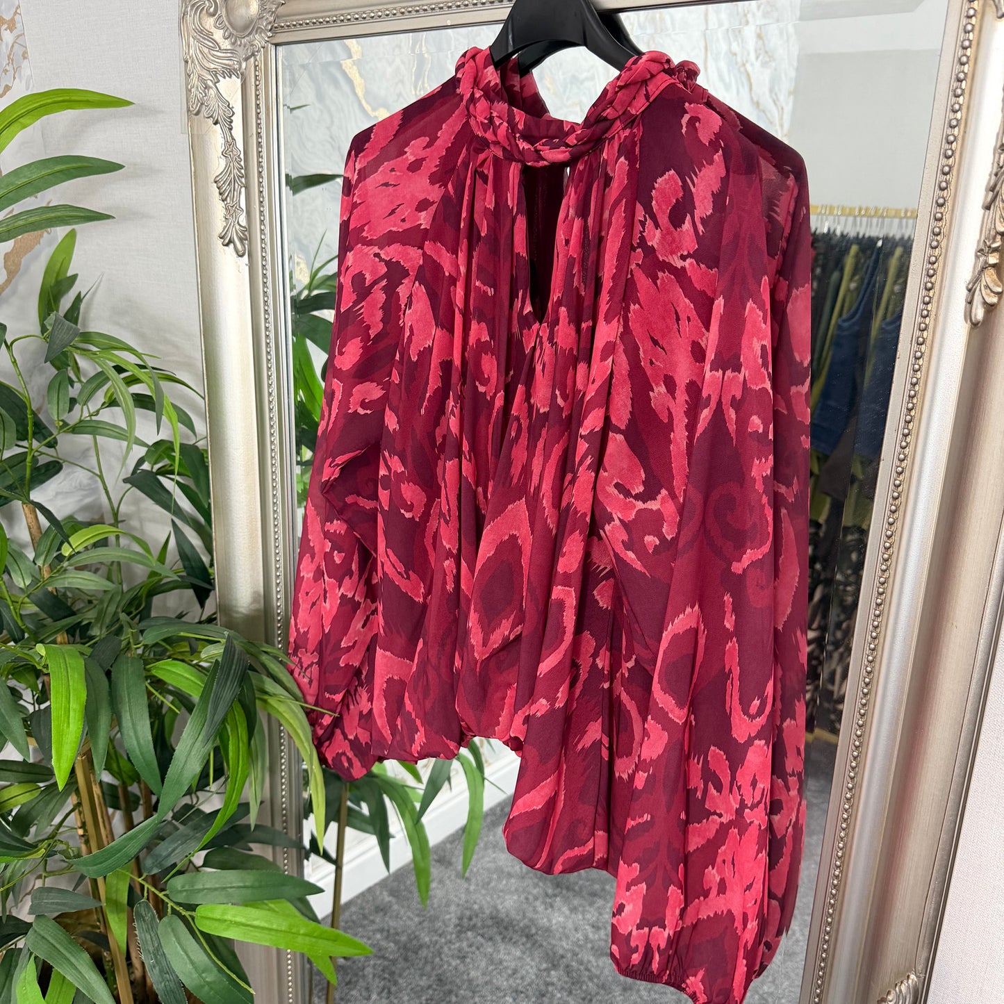 Abstract bubble blouse