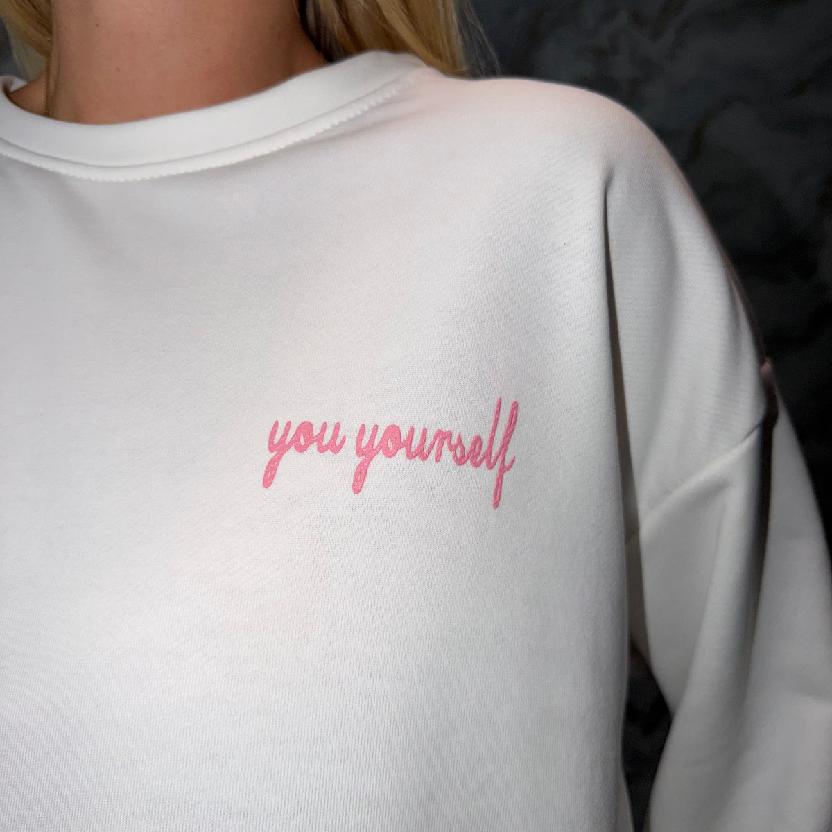 White LOVE Graphic Sweatshirt