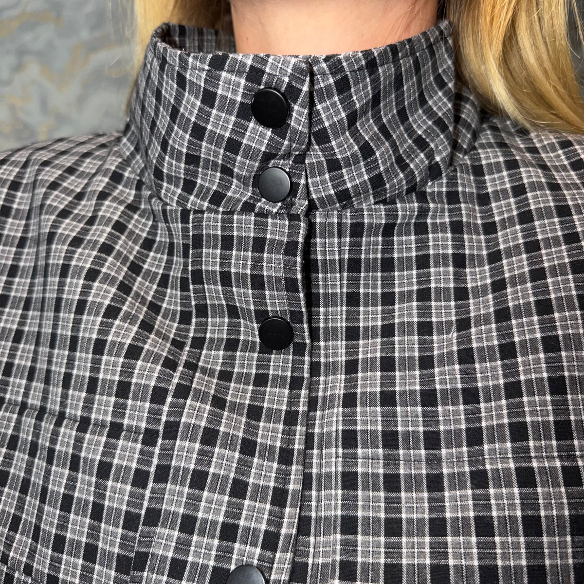 Chequered Button Down Jacket